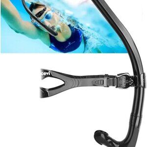 Adjustable Silicone Headband Small Resistance Large Caliber Front Snorkel for Sw